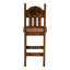 Tabouret de bar avec siège en bois et étoile sculptée-2136289046-2136289045