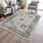 Machine Washable Indoor/Outdoor Xhevrie Ivory Rug-490527356