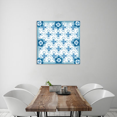 «Chinoiserie Tile», toile tendue par Charlton Home®