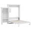 Queen Murphy Bed With Storage Shelves And Louvred Doors, Space-Saving Cabinet Bed, Adjustable Side Placement For A Stylish-1171512682