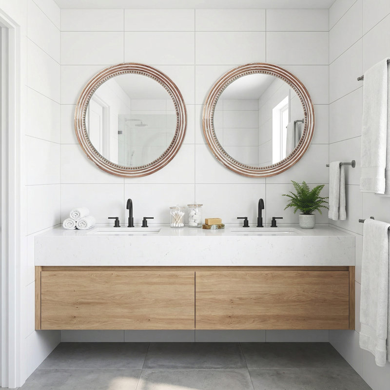 Miroir d'appoint mural pour salle de bain