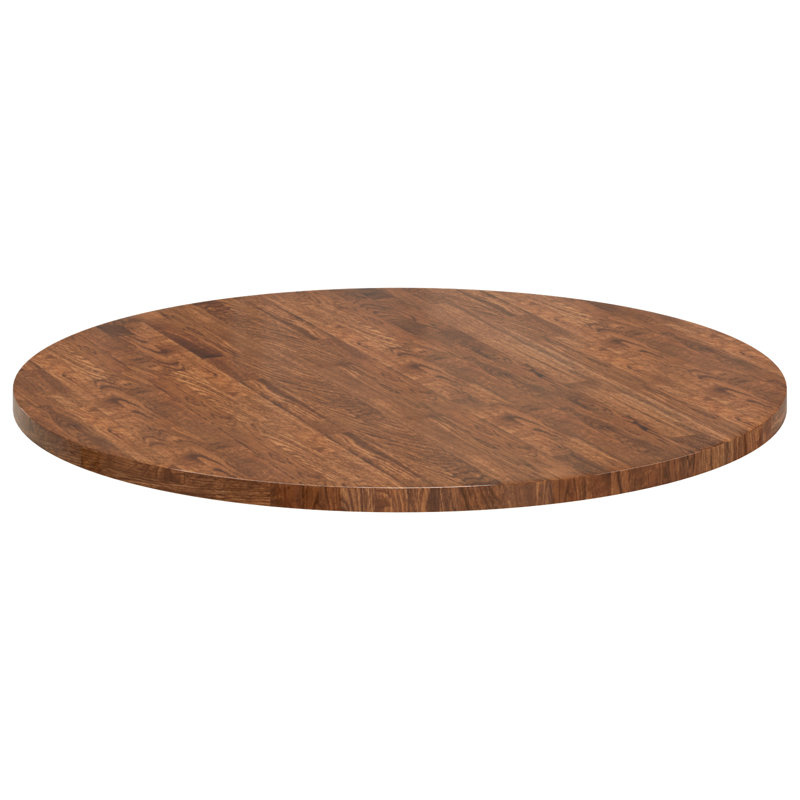 Solid Wood Table Top, 2.5cm H x 90cm W x 90cm D, Light Brown