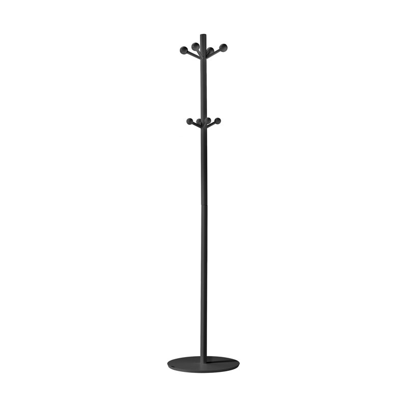 Shellenberger Solid Wood Coat Rack, Black