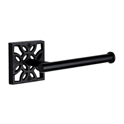 Wall Mount Matte Black Toilet Paper Holder
