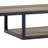 Rustic Oak And Black Console Table With 2 Shelves