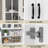71" H Kitchen Pantry Cabinet, White