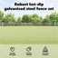 Vidaxl Fence With Posts Steel-116797750-116797754