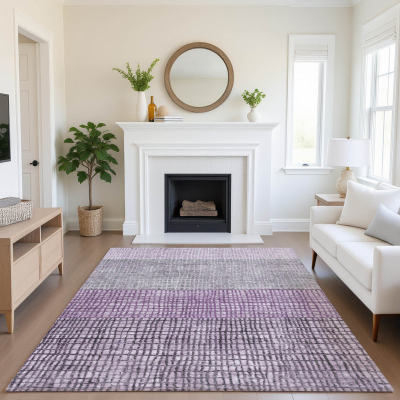 Tapis géométrique de qualité supérieure lavable à la machine Monnier AMF1831, Rectangle 10 pi x 14 pi