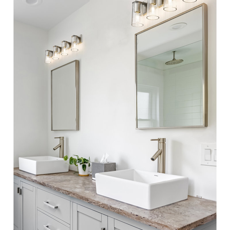 Esma 4 Light Vanity, Brushed Nickel