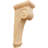 6 1/4"W x 10"D x 22"H Scroll Corbel, Red Oak-58550731-58550722