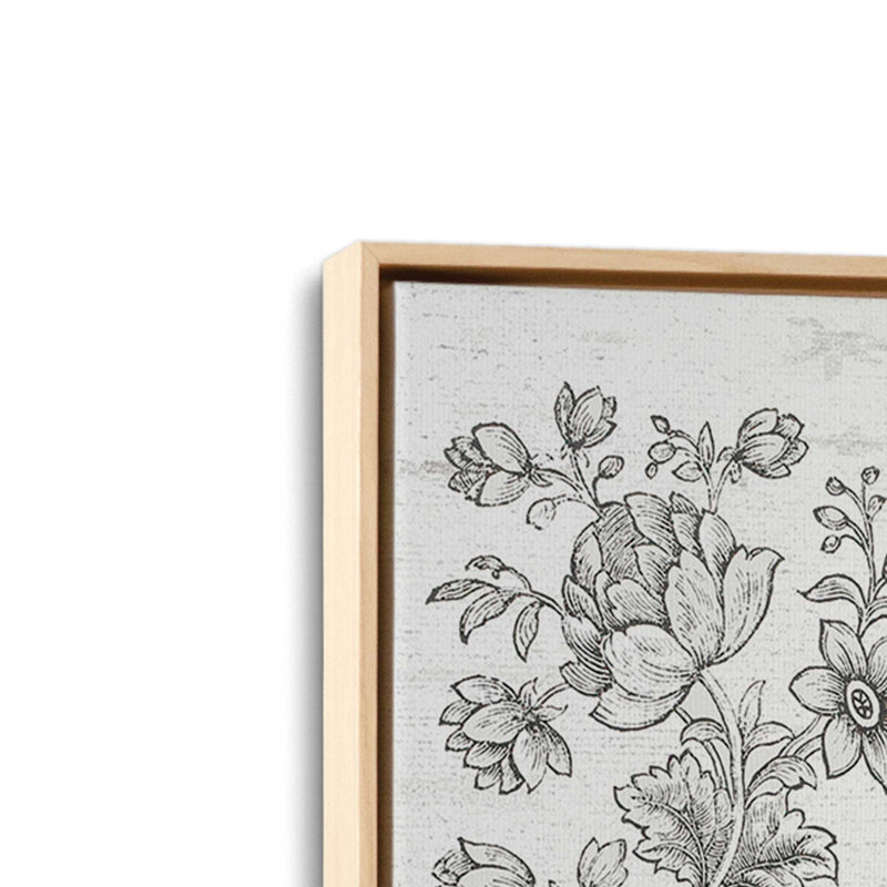 «Live Life in Full Bloom» par Art texturé, L 30 x H 40, Tanné, Toile avec cadre