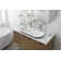 Iron Plains Capsule Vessel/Drop-In/Under-Mount Bathroom Sink with Iron Gate Painted Underside