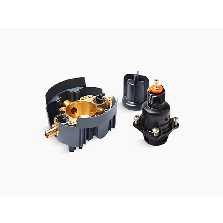 Kohler Rite-Temp Valve Body and Pressure-Balance Cartridge Kit with Service Stops and Pex Expansion Connections, Project Pack