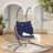 Wicker Rattan Patio Basket Egg Swing Chair with UV Resistant Cushions-925320667-925320614