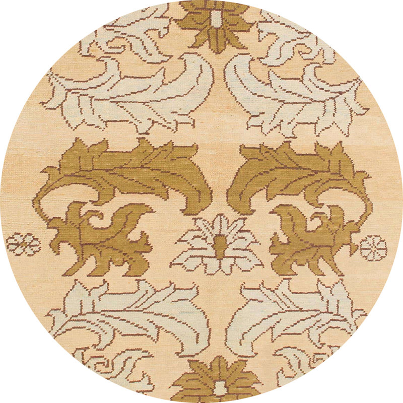 Tapis multicolore à motif abstrait Chilworth, Rond 5 pi