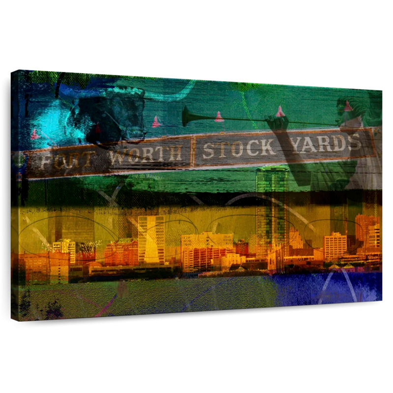 Kavia Ft. Worth Collage, 20" H x 30" W