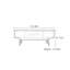 Table basse rétro de style niche