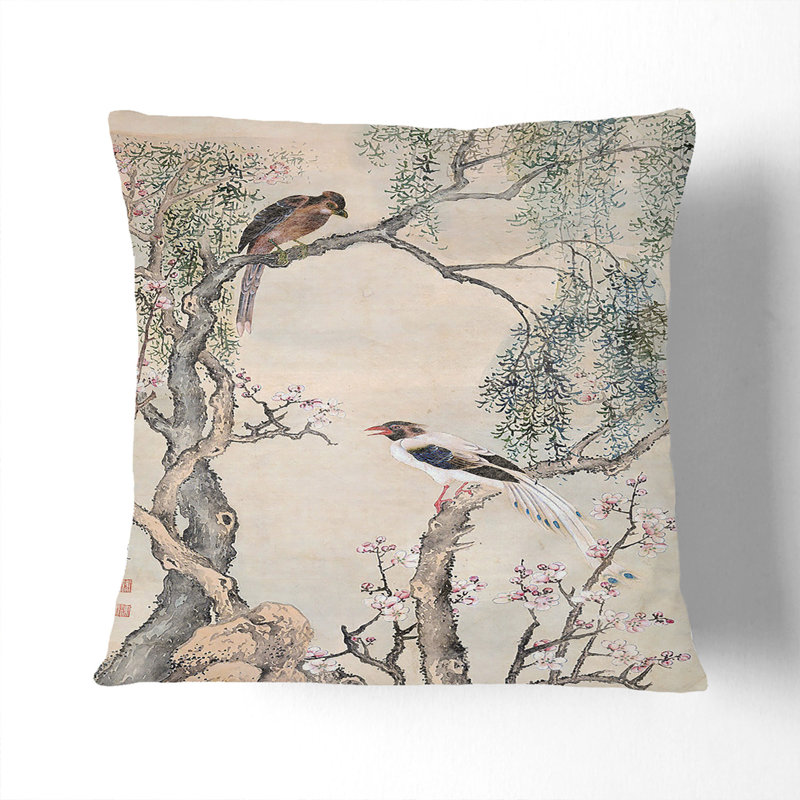 Floral Square Throw Cushion, 55 x 55 cm