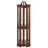 Lighted Corner Curio, Walnut, Adjustable Shelves (Bulb Not Included)