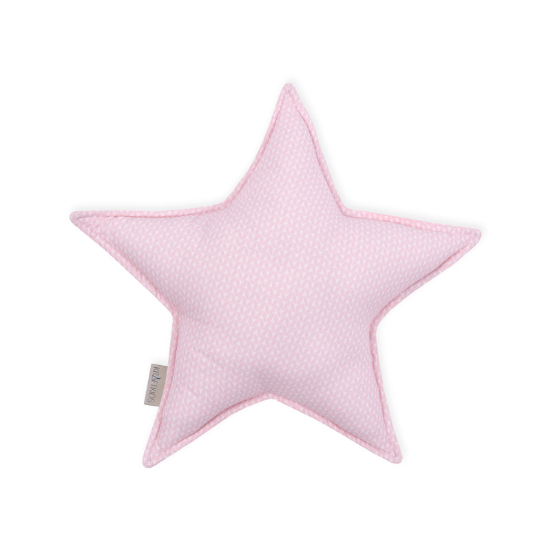 Kleine Blätter Geometric Novelty Cushion, Pink