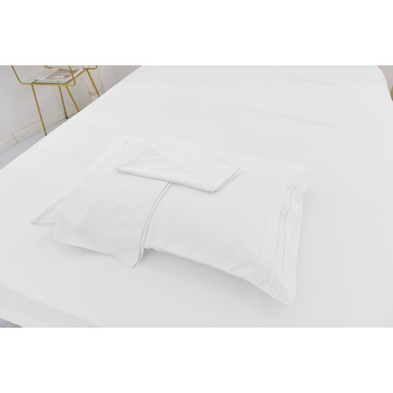 Ensemble de literie en rayonne de bambou, Émeraude, Ensemble de draps pour très grand lit californien