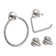 Circular 4 - Piece Bathroom Hardware Set