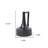 10" Black Ceramic Jug Vase