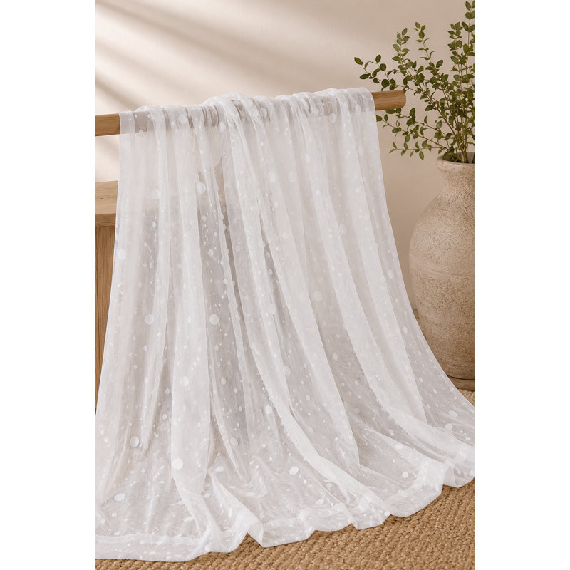 Borba Sheer Curtain Single Panel, 54" W x 96" L