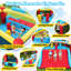 Adam 13.39X12.99Ft Extra Large Inflatable Bounce House with Blower For Big Kids, 13FT Outdoor Inflatable Bouncers With Double Basketball Hoop, Throw Ball Game, Obstacle Column, Jumping Bouncy Castle