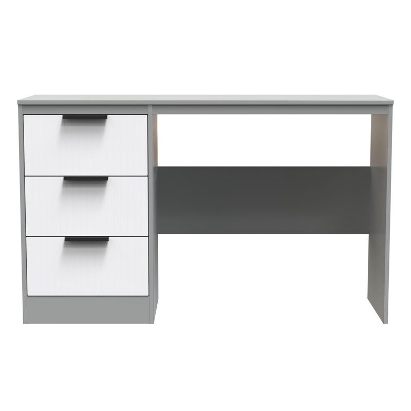 Berklie Dressing Table, White Matt/Dusk Grey