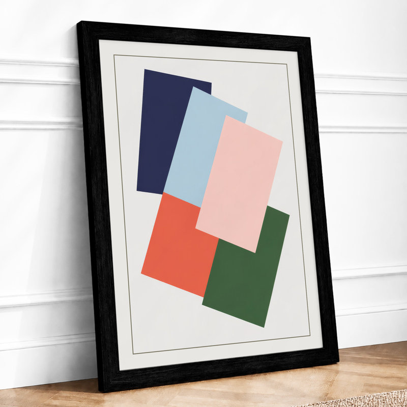 Layered Geometry Minimalist - Print, Black, A3 - 42.0 x 29.7 cm