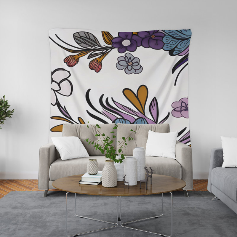 Tapisserie murale, H 88 po x l 104 po