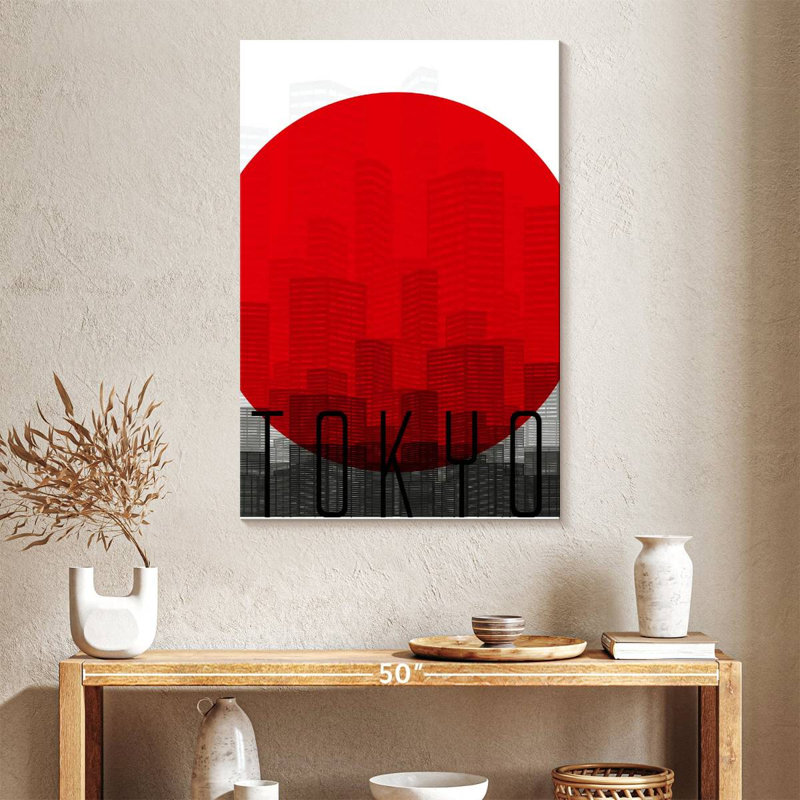 Aime Tokyo Red Sun, 39" H x 26" W