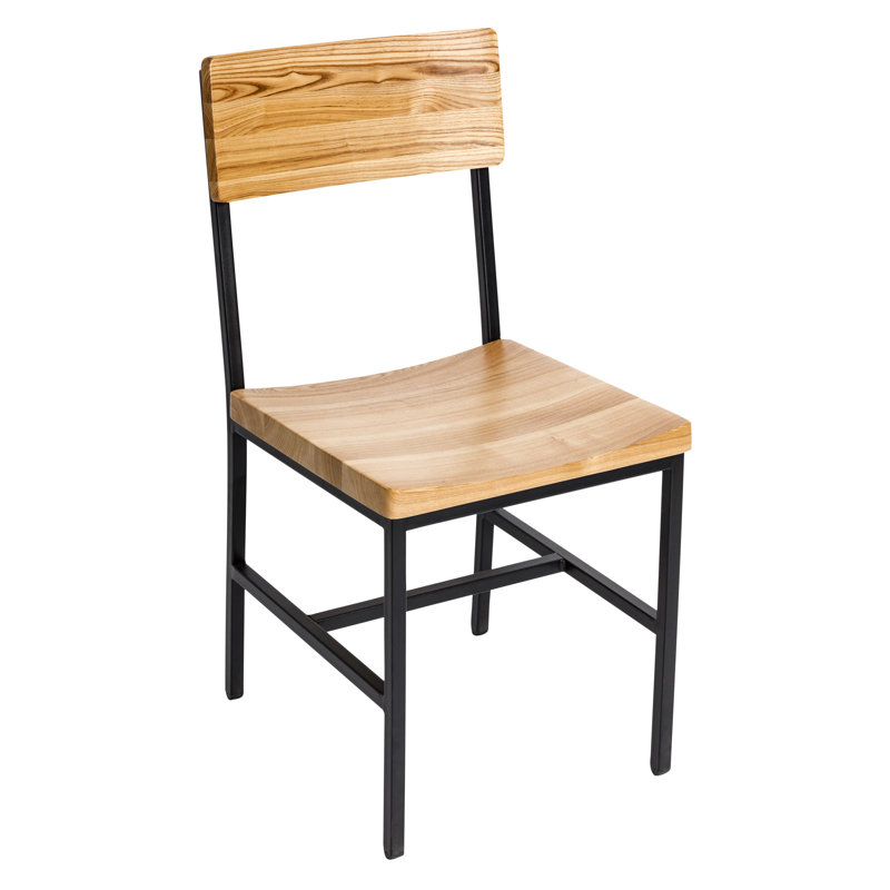 Memphis 18'' H Side Chair, Natural Ash, Sand Black