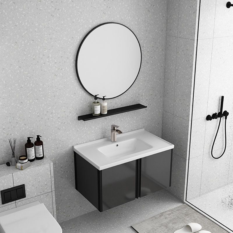 Single-handle Bathroom Faucet with Drain Assembly, Brushed Nickel