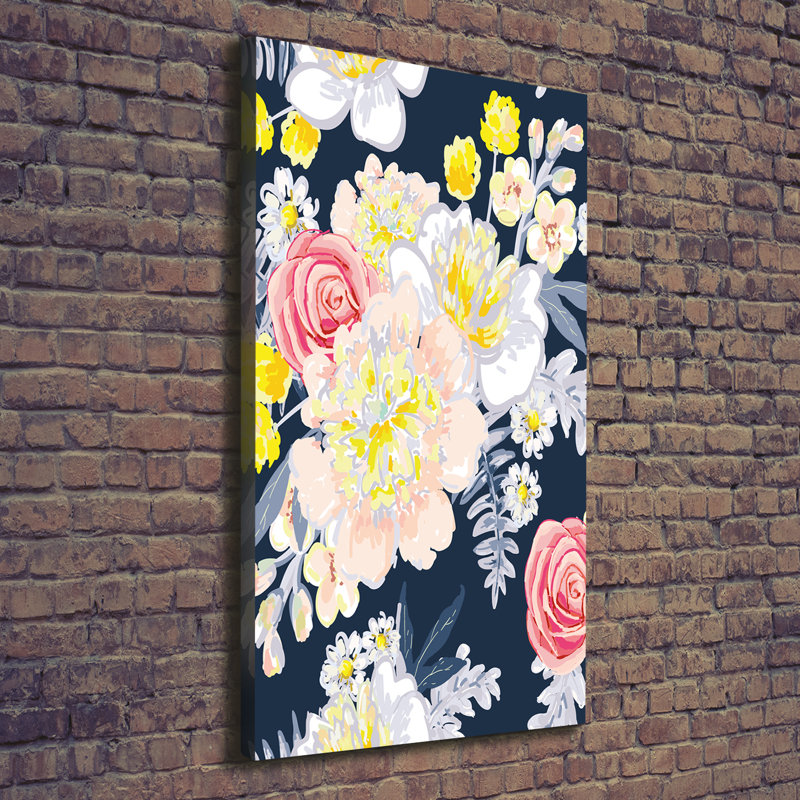 Bouquet Of Flowers - Wrapped Canvas Print