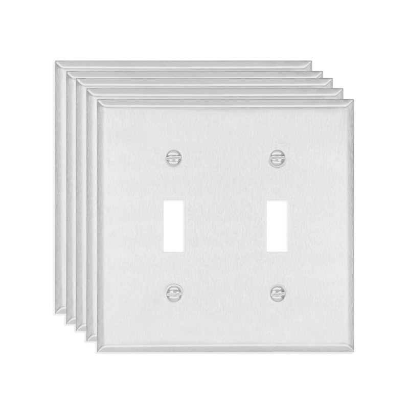 No Subject 2 - Gang Toggle Light Switch Standard Combination Wall Plate
