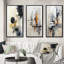 "Fusion monochromatique", 3 pièces sur toile-1707439600-1707439615