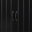 Bathroom Storage Cabinet With Two Laundry Baskets, Storage Cabinet With Doors And Drawer For Home, Black