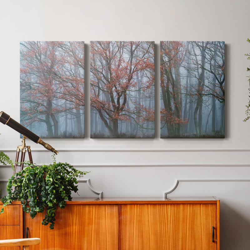 " Misty Contrasts " 3 - Pieces, 12" H x 8" W x 1" D