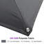 Parasol rectangulaire en porte-à-faux 10 pi x 13 pi Natoyia, sans base, gris-949253236
