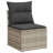 Garden Sofa Set Light Grey