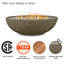 Bol de feu au propane ovale Riverside par Real Flame-752071830-752071828