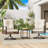Ensemble de 2 chaises de patio à bascule pivotantes pour l'extérieur, ensemble bistro en rotin avec 2 chaises berçantes et 1 table basse-110441727
