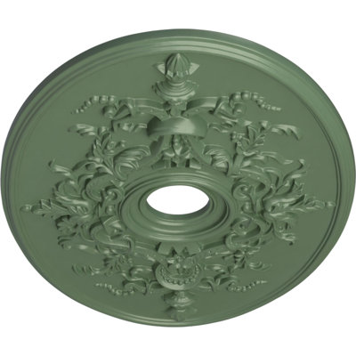Médaillon de plafond Endurathane Reece, DE 21 po x P 1 1/4 po, (pour auvents jusqu'à 6 3/4 po), finition bronze patiné peint à la main
