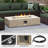 8-Piece Rattan Patio Conversation Set with Cushions and 56-Inch Outdoor Fire Pit Table-504312889