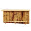 Bar en bois de cèdre Fireside Lodge 7 pieds avec armoire standard - naturel - réfrigérateur à gauche - verre liquide-1399754048-1399754054