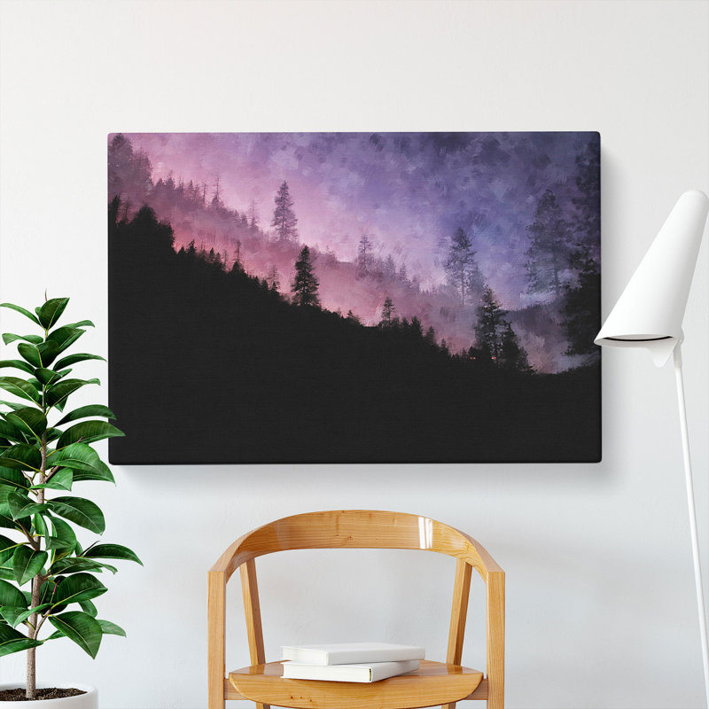 Purple Forest - Wrapped Canvas, 40cm H x 60cm W x 3cm D