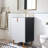 24'' White Modern Free-Standing Single Bathroom Vanity Set-684934256