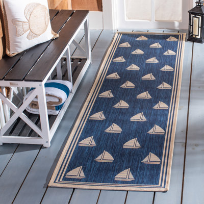 Sezis Performance Geometric Indoor/Outdoor Area Rug